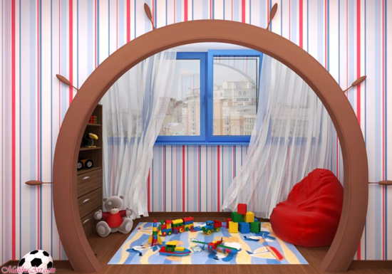 Дизайн детской комнаты с балконом:фото, рекомендации