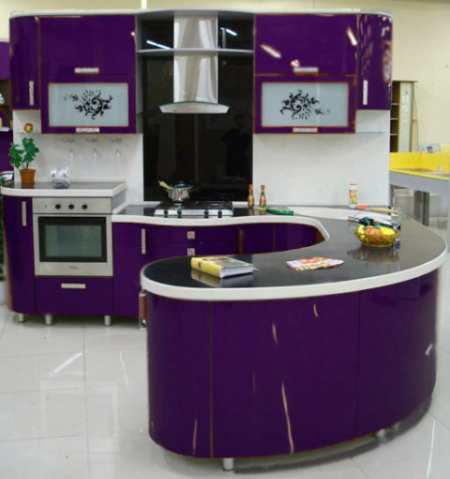 Кухня цвета &#171;баклажан&#187;: примеры изысканного дизайна интерьера