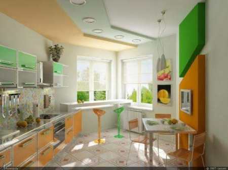 Уютные идеи дизайна кухни с эркером: шторы, банкетки и прочие &#171;конфетки&#187;