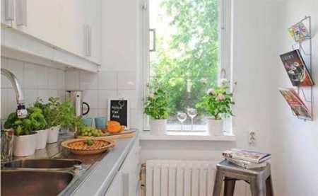 Как продумать дизайн окна на кухне от а до я: способы декора кухонного окна