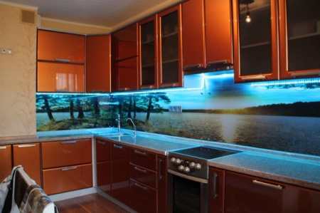 Стеклянные панели для кухни – та самая &#171;изюминка&#187; вашего интерьера
