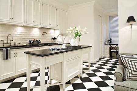 Черно-белая кухня – дань моде или универсальный вариант дизайна