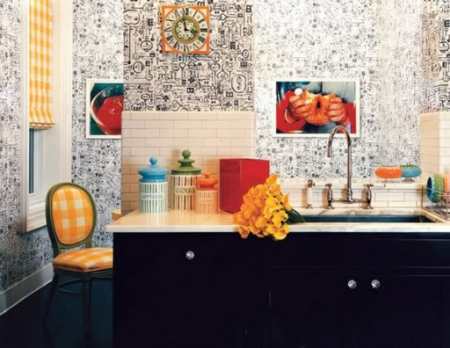 Как скомбинировать обои на кухне: оригинальные способы декорирования стен