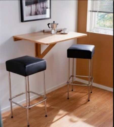 Обеденные хитрости: компактные кухонные столы для маленькой кухни