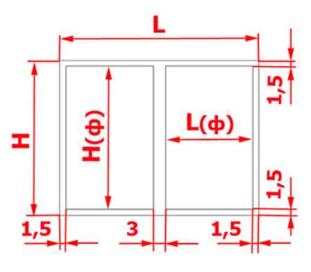 Размеры фасадов для кухни: примеры расчета