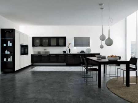 Черно белая кухня: 30 каллиграфически четких интерьеров в ахроматической гамме