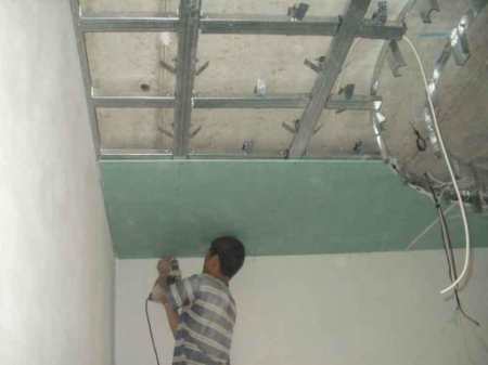 Делаем потолок из гипсокартона своими руками: дизайн, монтаж, отделка