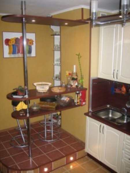 Барная стойка для маленькой кухни: стильная экономия пространства