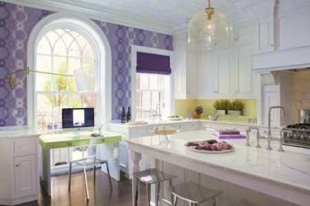 33 лиловых настроения в интерьере фиолетовой и сиреневой кухни