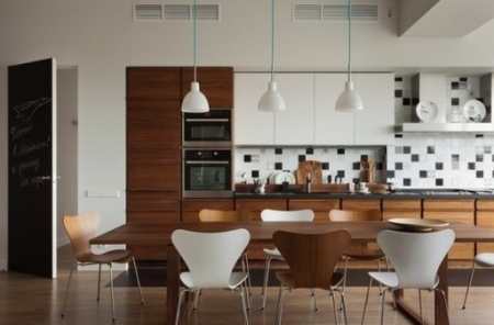 Интерьер кухни 12 кв м: как не потерять простор в мебельно-технических излишествах