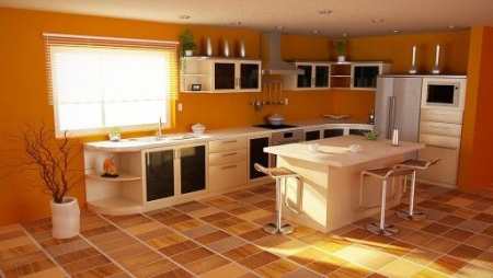 Стоит ли клеить оранжевые обои на кухне: мнение дизайнера и фото факты